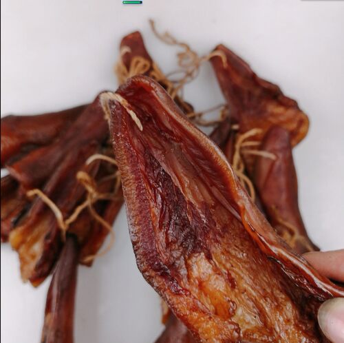 腊猪下巴500g腊猪嘴巴腊猪鼻子湖南特产烟熏腊猪下嘴柴火腊猪头肉 - 图1