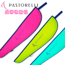 Waterproof containing package for the Italian pastorelli Pastorre artistic gymnastics ribbon and a stick frame