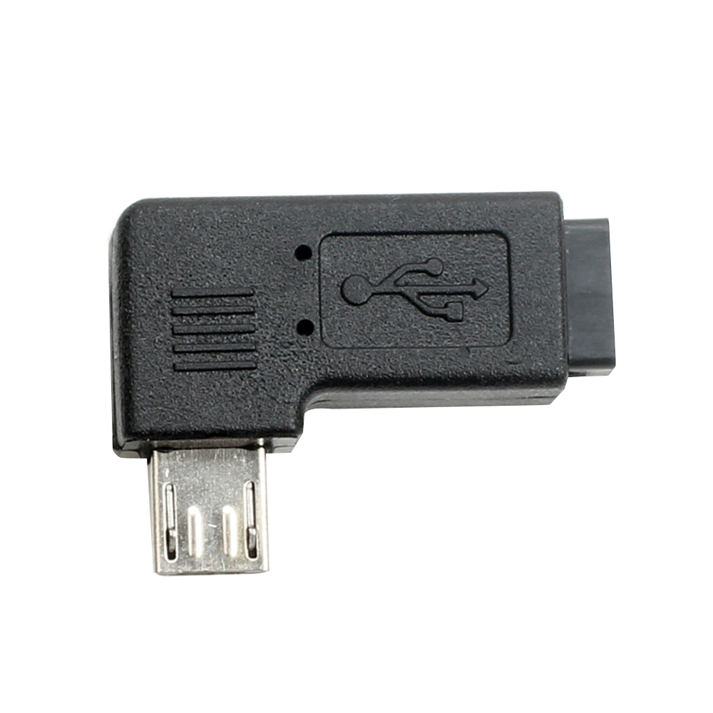 micro USB公转母转接头 转接线 安卓V8接口 手机平板延长线弯头 - 图1