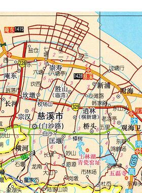 2025新款 宁波市地图墙贴 超大巨幅 交通行政区划图 装饰画海报