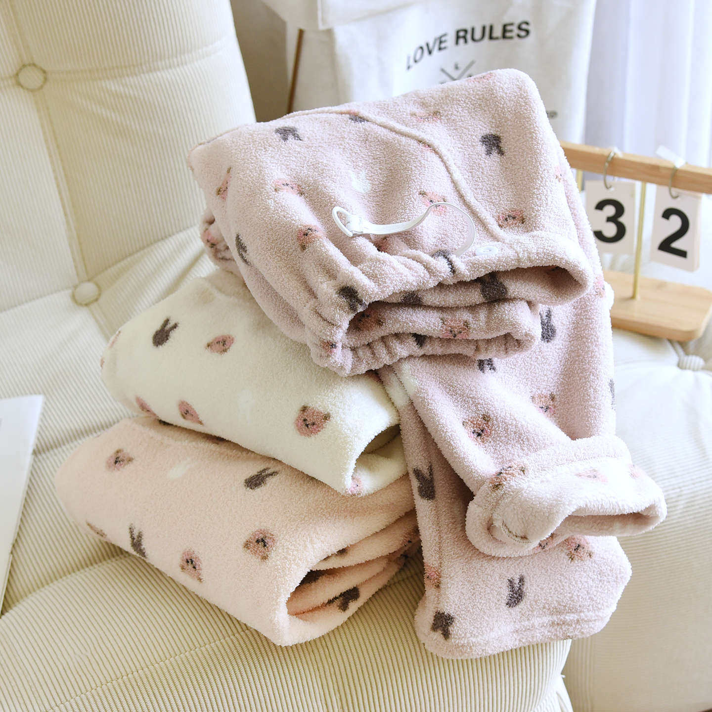 法兰绒孕妇睡裤春秋冬季产后月子服加厚保暖大码宽松托腹孕妇睡裤,淘宝优惠券,粉丝福利购,淘宝优惠卷