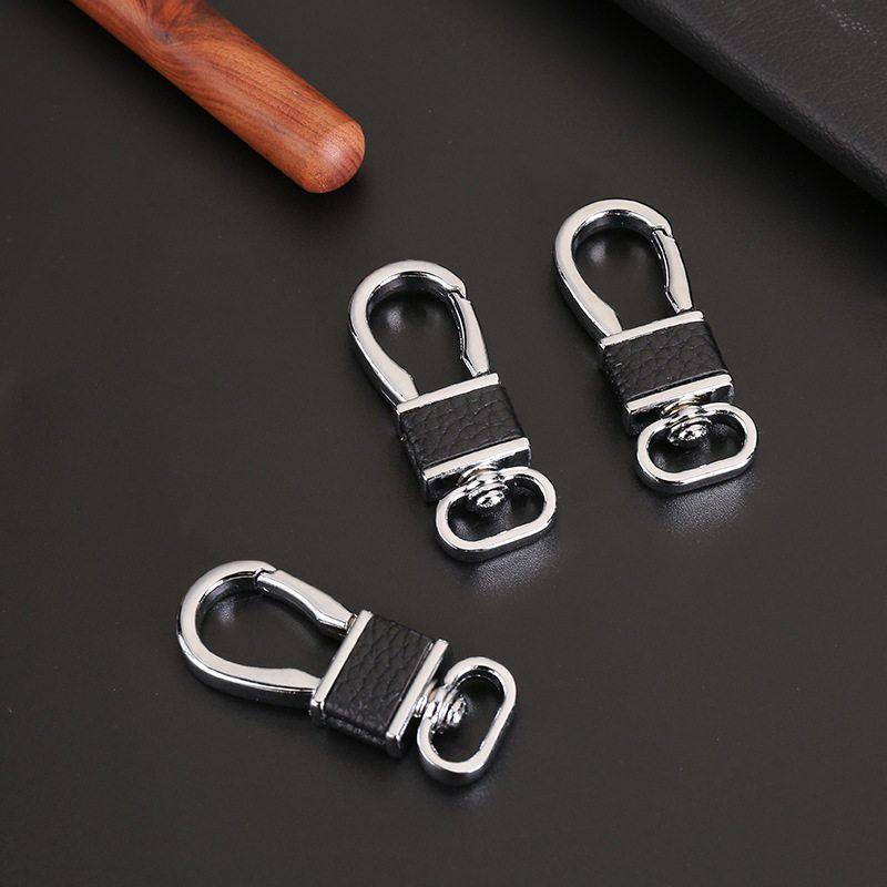 高档金属钥匙扣时尚男士真皮汽车腰挂扣情人节礼品挂件淘宝热销品
