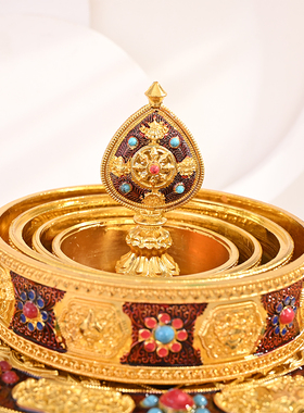 藏传修盘曼达盘八吉祥