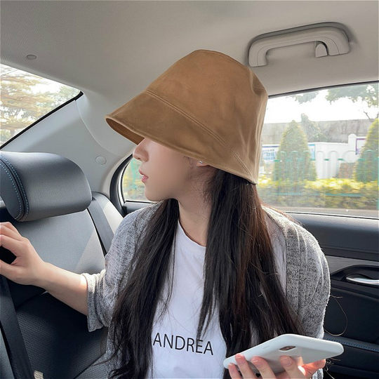 Internet celebrity women's autumn and winter Korean style versatile hat bucket hat