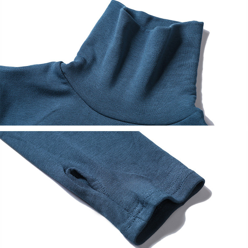 秋冬车厘子红色磨毛长袖纯棉保暖衣 珍乐丝T恤