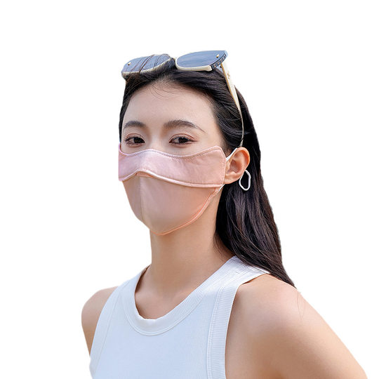 男士防晒口罩腮红护眼角3d立体开车防紫外线女黑色夏冰丝遮阳面罩