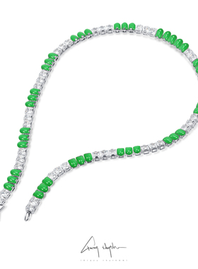 嘻哈个性原创设计彩色星星项链