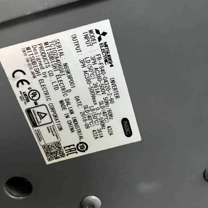 三菱F840变频器220KW,FR-F840-04320-2-图0