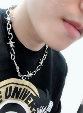 暗黑系荆棘链子男潮ins原宿冷淡风项链女嘻哈街头锁骨链情侣配饰