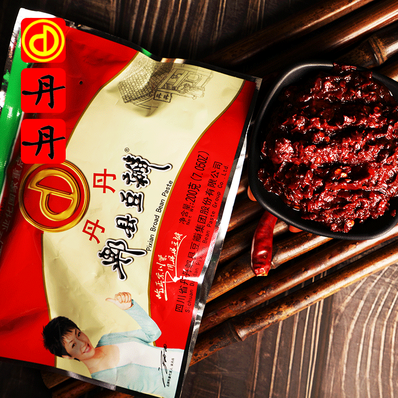 四川丹丹郫縣豆瓣醬非紅油郫縣老豆瓣川菜之魂郫縣豆瓣醬200g*3袋_丹丹食品旗艦店_糧油調味/速食/干貨/烘焙