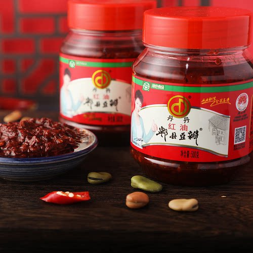 【丹丹】红油郫县豆瓣500g*2瓶/0添加红油郫县豆瓣366g*2瓶 - 图0