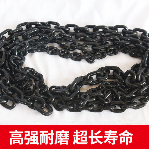 国标G80锰钢起重链条铁链手拉葫芦吊装链条吊索具网红桥护栏锁链 - 图0