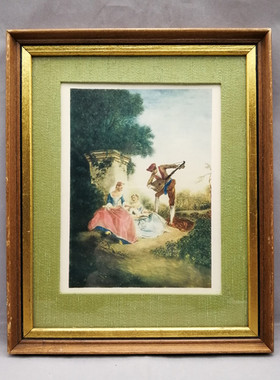 英国实木画框装饰摆件