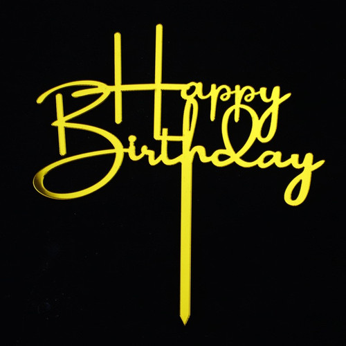 英文字母happy birthday亚克力蛋糕装饰插旗生日快乐甜品台插件 - 图2