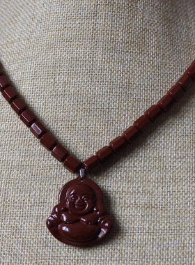 2020款托玛琳项链加粗麦饭石韩国