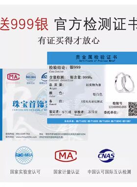 莫比乌斯环S纯银对戒轻奢