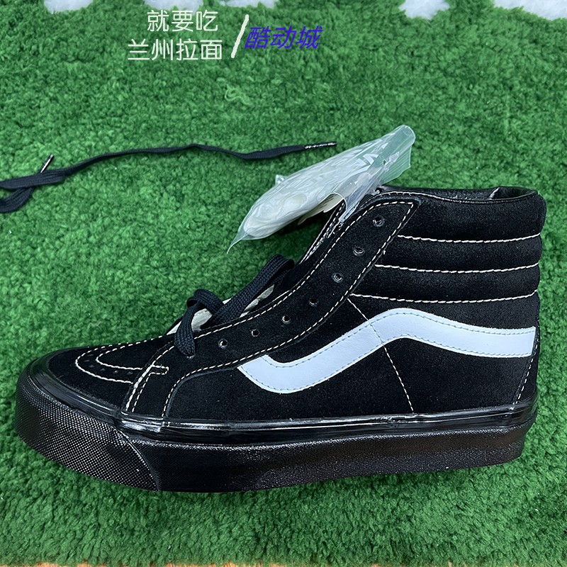 VANS高帮SK8-HI DX安纳海姆纯黑豹纹男女休闲鞋VN0A38GF9XN 39GI