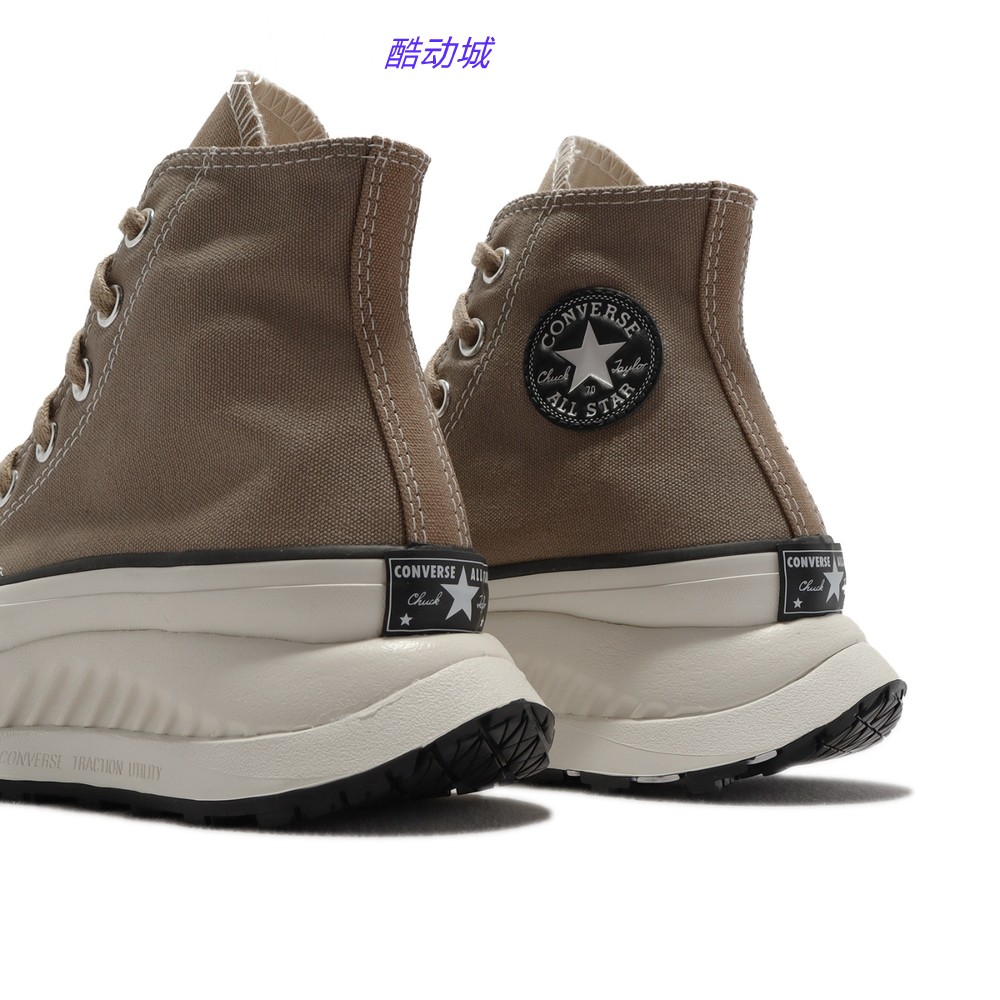 CONVERSE匡威Chuck70 AT-CX卡其棕色增高复古运动鞋厚底鞋A02528C-图0