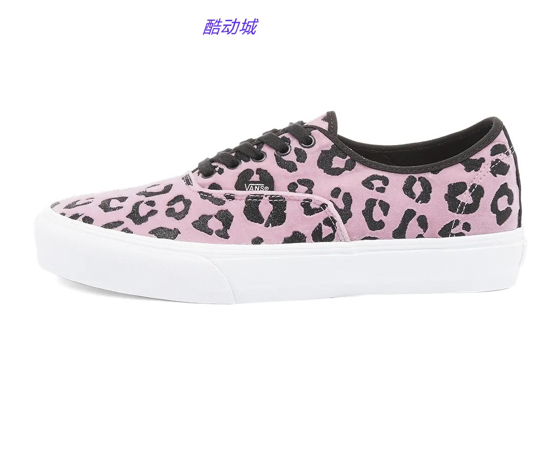 VANS VAULT AUTHENTIC LX粉色豹纹女款滑板休闲鞋VN0A4CS48GB - 图3