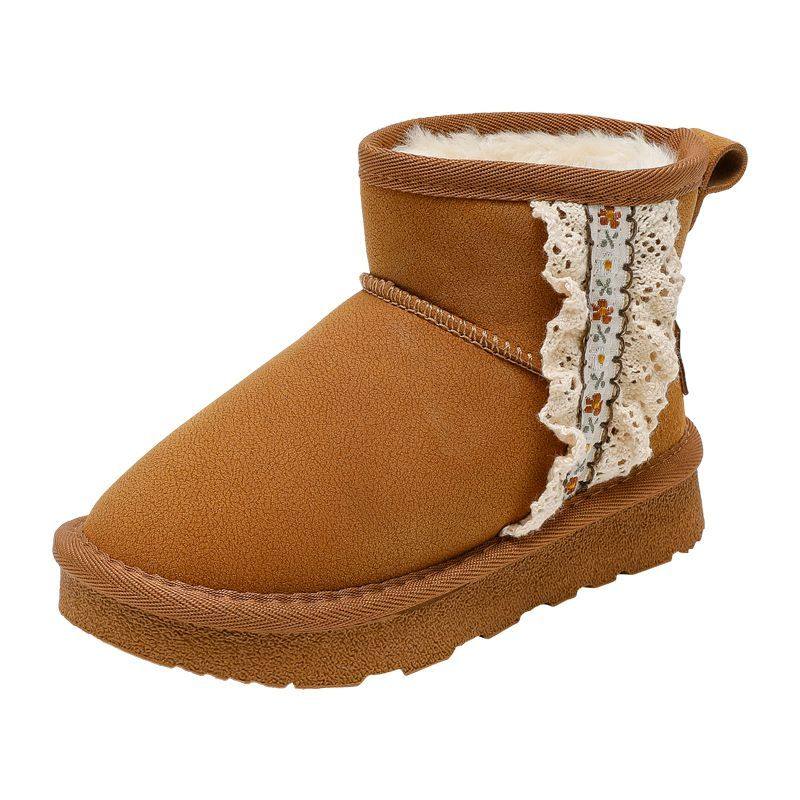 回力童鞋儿童雪地靴女童加绒鞋2025冬季新款时尚休闲大棉鞋保暖鞋,淘宝优惠券,粉丝福利购,淘宝优惠卷