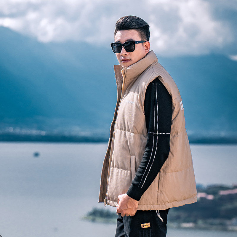 GxxH大码男装2025冬季新款羽绒棉马甲男士加厚保暖坎肩背心外套,淘宝优惠券,粉丝福利购,淘宝优惠卷
