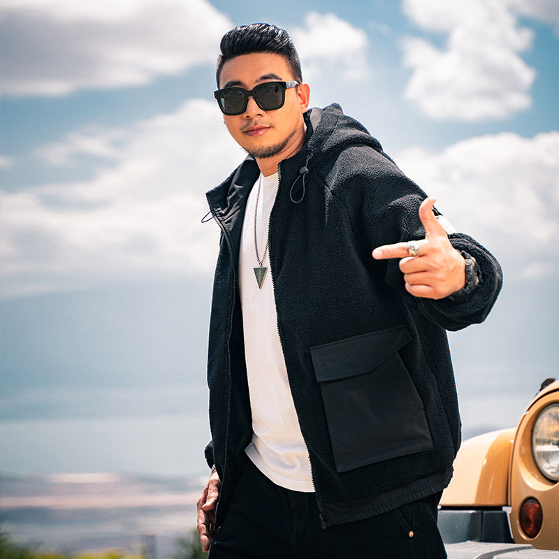 gxxh大码男装潮胖子宽松休闲棉服 gxxh夹克