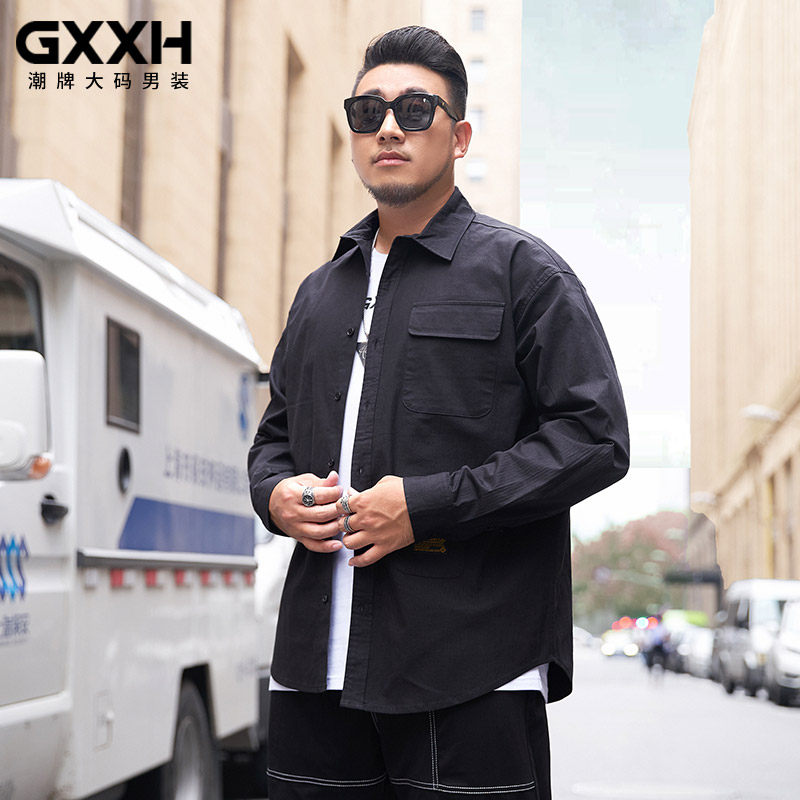 gxxh2020大码男装秋装男长袖衬衫 gxxh衬衫