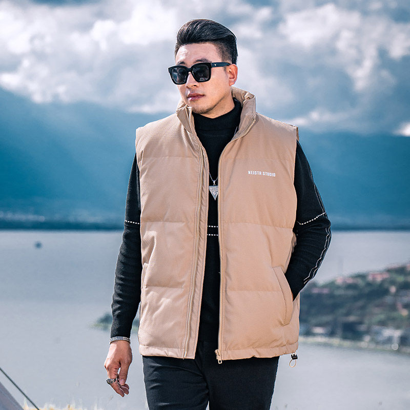 GxxH大码男装2025冬季新款羽绒棉马甲男士加厚保暖坎肩背心外套,淘宝优惠券,粉丝福利购,淘宝优惠卷