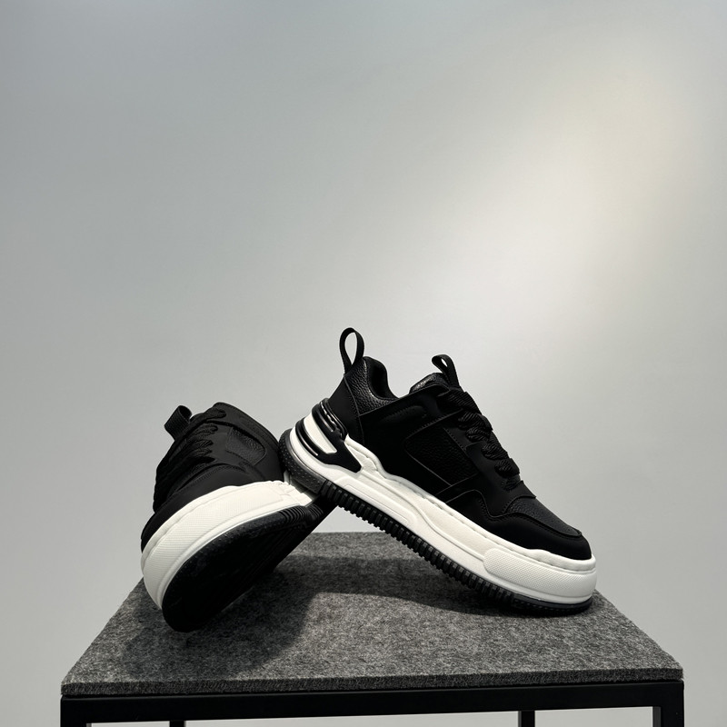 小白鞋男款2024新款厚底面包鞋低帮系带运动休闲鞋潮流百搭增高鞋,淘宝优惠券,粉丝福利购,淘宝优惠卷