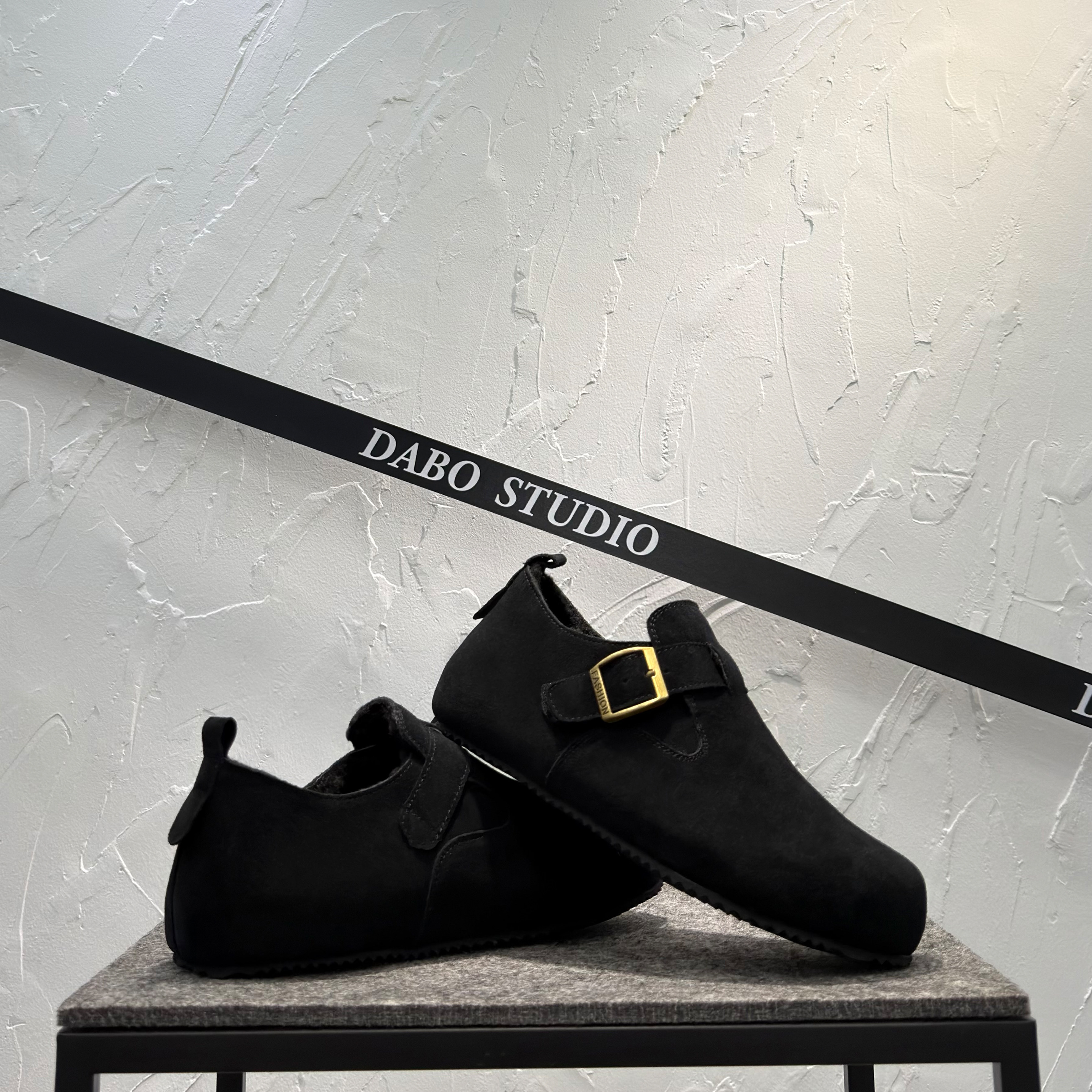 男士勃肯鞋2025新款冬季加绒保暖棉鞋一脚蹬低帮鞋真皮软底大头鞋,淘宝优惠券,粉丝福利购,淘宝优惠卷