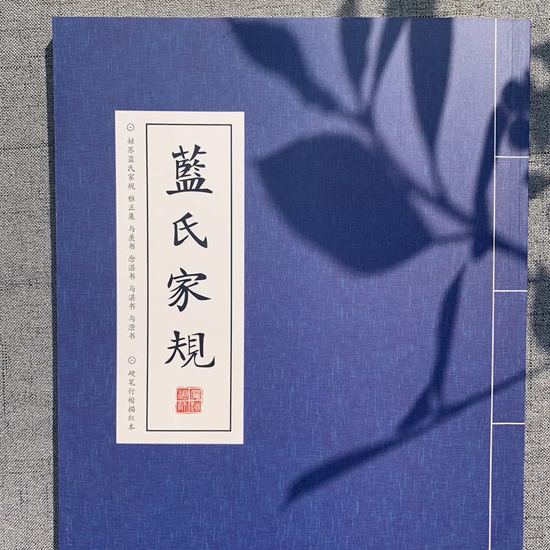 蓝氏家规雅正集行楷书古风练字帖成年人男女国学钢笔行书硬笔字帖-图3