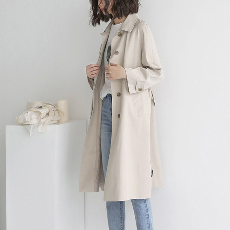 中长款春秋2020新款小个子韩版风衣 泛爱众风衣