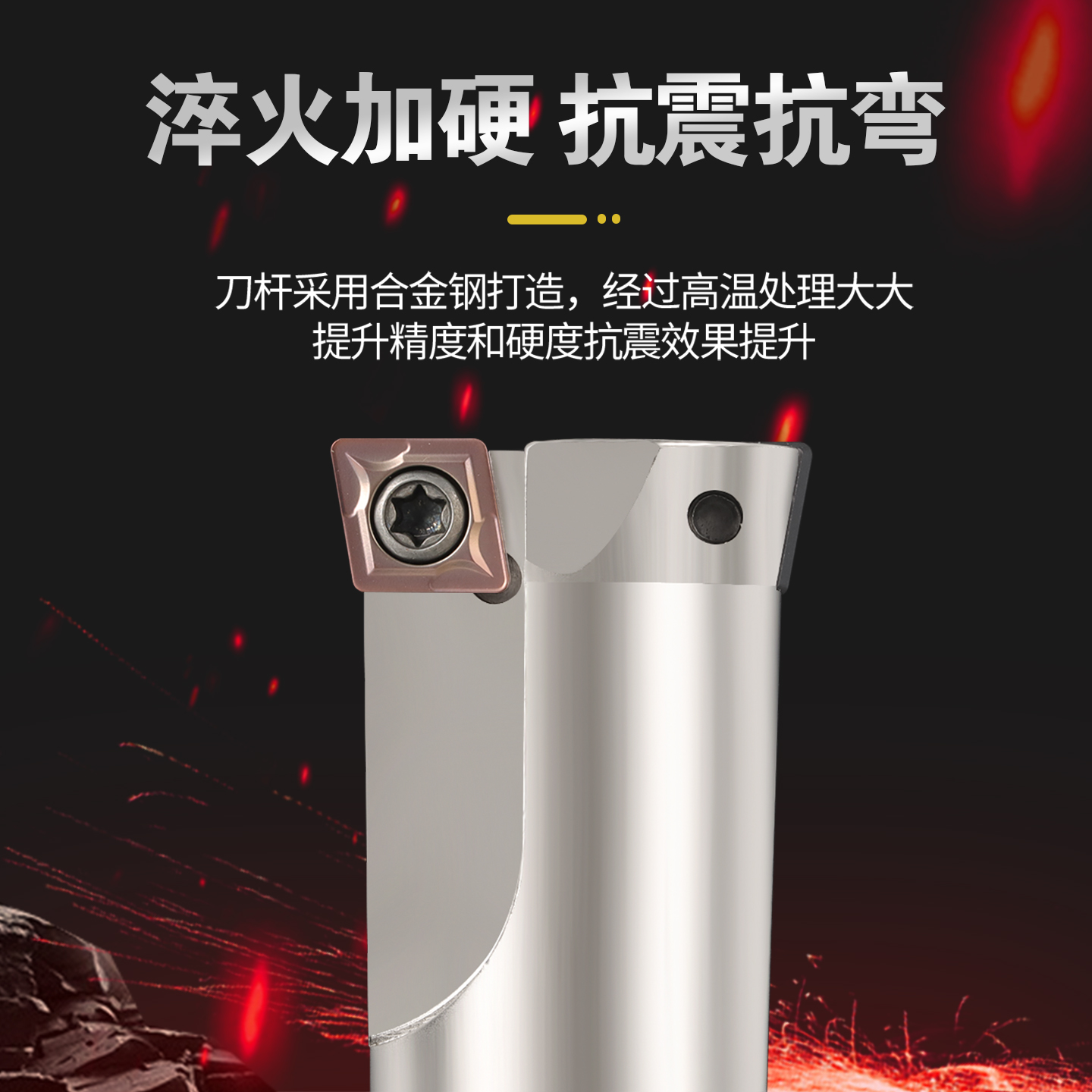 固定式粗镗刀杆双刃单刃镗刀杆扩孔直柄cnc加工中心粗镗刀杆 - 图2