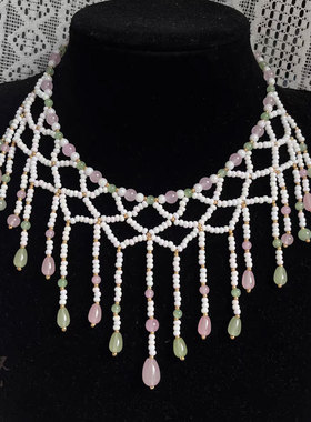 原创手工流苏软璎珞项链