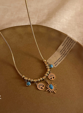 轻奢夏季中古爆款高级感百搭颈链