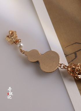 新款宋锦葫芦挂件非遗手工中式复古旗袍压襟长流苏古风配饰小礼品