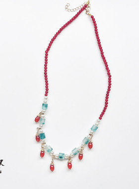 汉服唐风短璎珞古风饰品项链