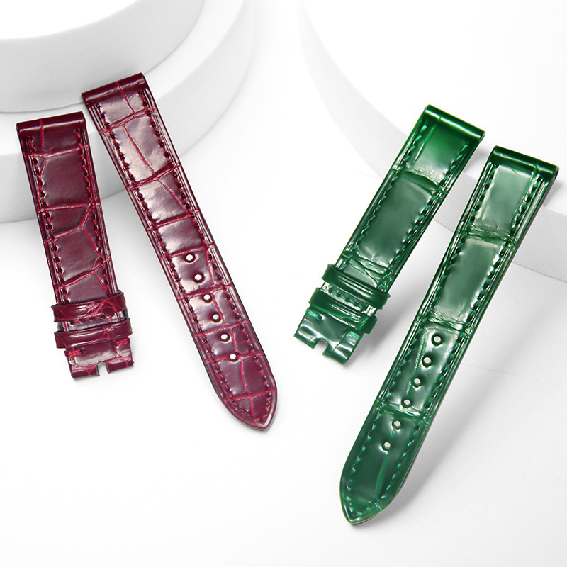 十瑞美洲鳄鱼皮手表带女肖邦男表带 十瑞配件