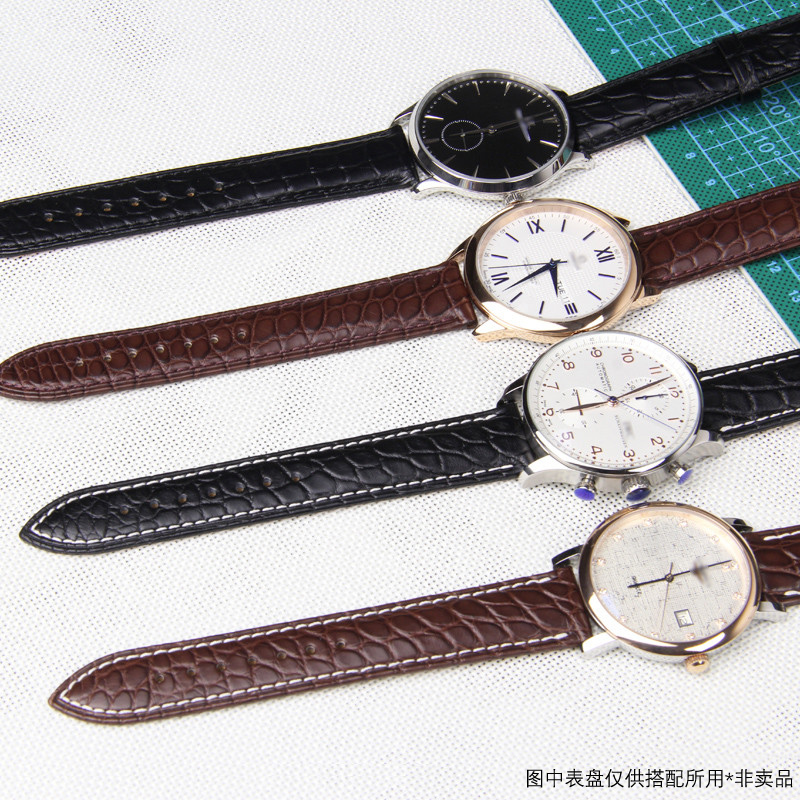 十瑞手表带男欧米茄表带女20棕黑色 十瑞配件