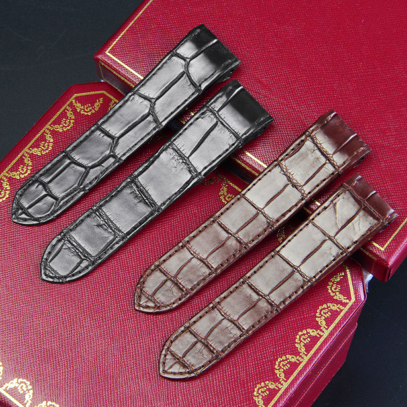 十瑞鳄鱼皮表带卡地亚山度士手表带 十瑞配件