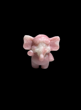 天然水晶小飞象招财摆件