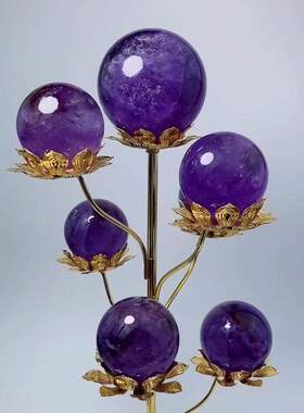 合金水晶球底座金属支架简约客厅