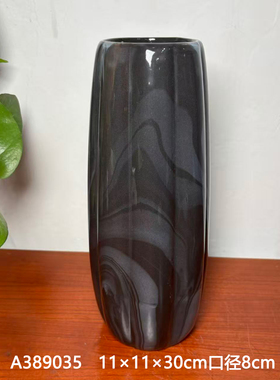 现代大理石纹陶瓷花瓶孤品特价