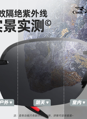 库克鲨鱼防紫外线偏光驾驶镜