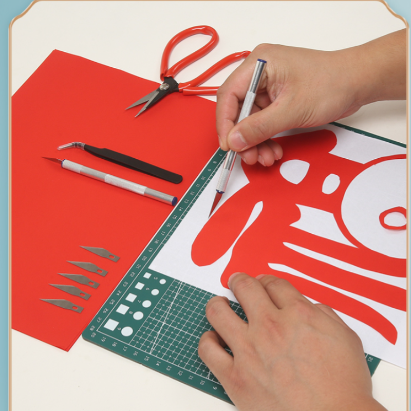 剪纸刻纸工具套装刻剪刀专业全套学生成人手工宣纸底稿新年剪窗花,淘宝优惠券,粉丝福利购,淘宝优惠卷