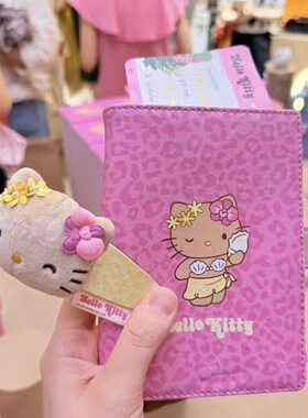 nah联名HelloKitty立体造型黑皮kt发夹夏威夷凯蒂猫甜酷发饰头饰