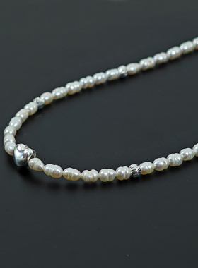 紫宝S925银银女士淡水珍珠项链
