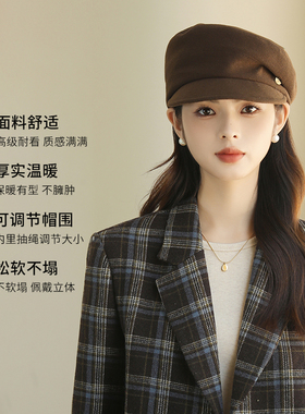 紫宝时装帽时尚复古潮牌鸭舌帽秋