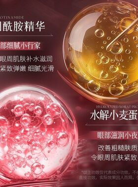 形象美红参胶原抗皱淡纹眼膜凝胶眼贴清凉淡化眼纹紧致玻色因