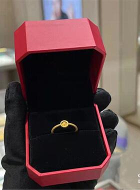 18K.金时来运转猫眼戒指 女ING纯银个性圆环转运珠素圈指环礼物潮